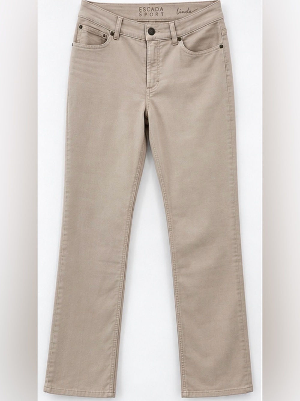 ESCADA Sport Linda J548 Jeans Size 38 US 8 Beige Pluna Made in Italy